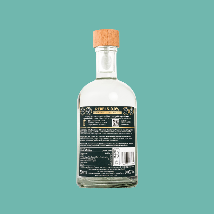 REBELS 0.0% BOTANICAL DRY (alcohol-free Gin Alternative)